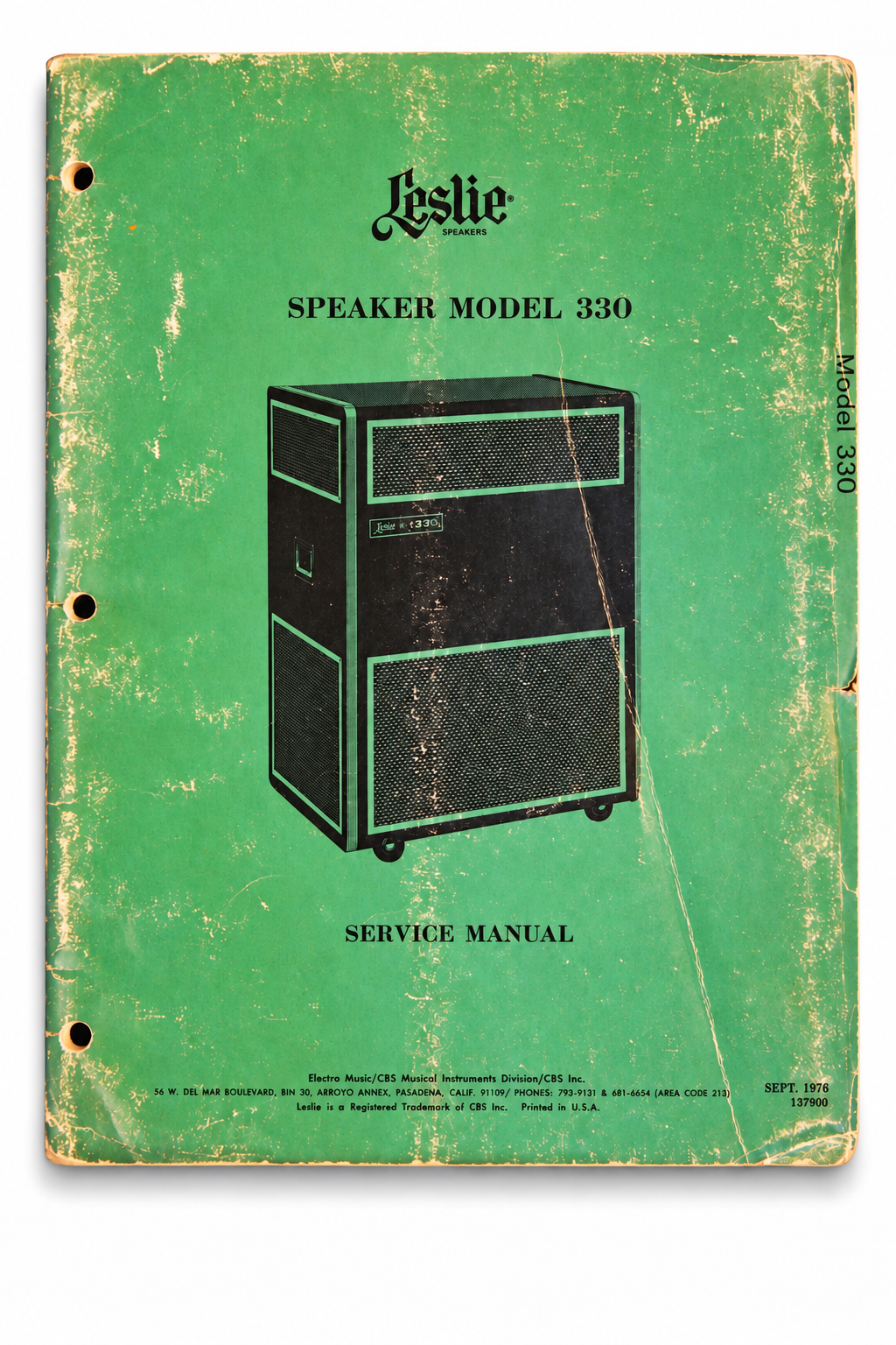 Original Leslie 330 Service Manual