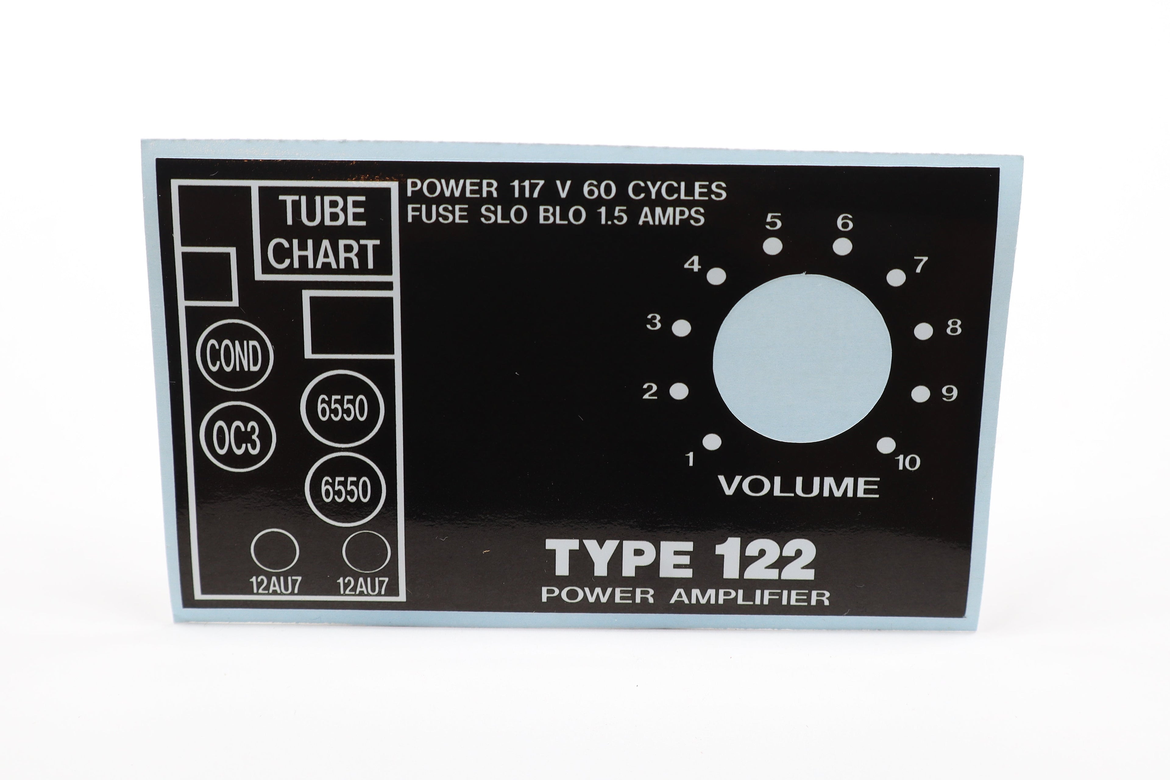 Leslie 122 Volume Label