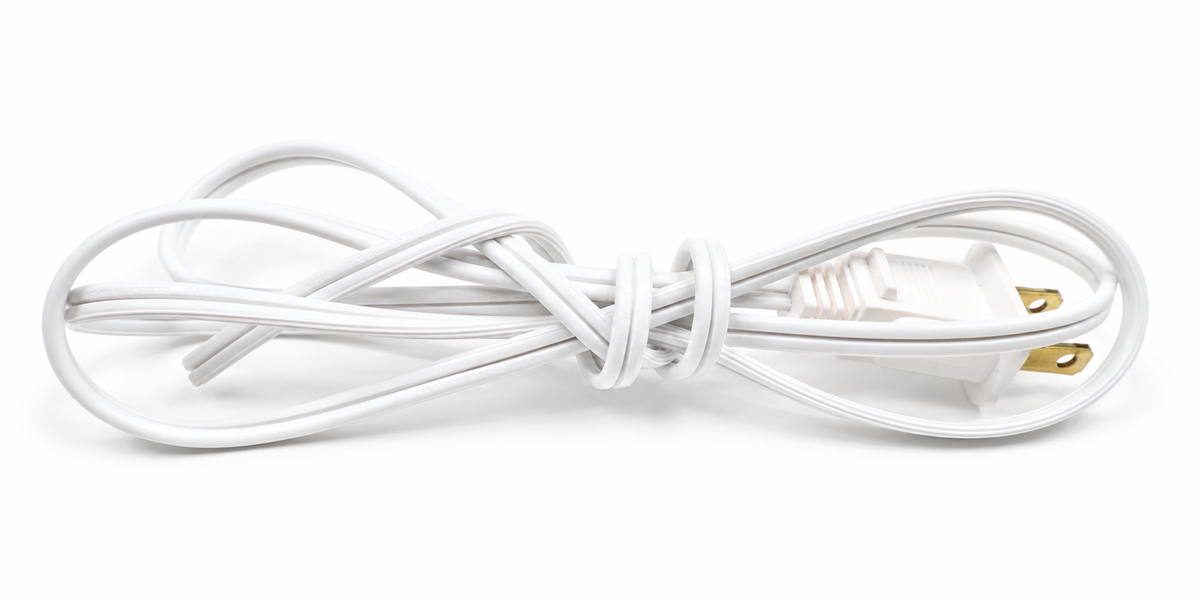 Leslie Motor White Power Cord