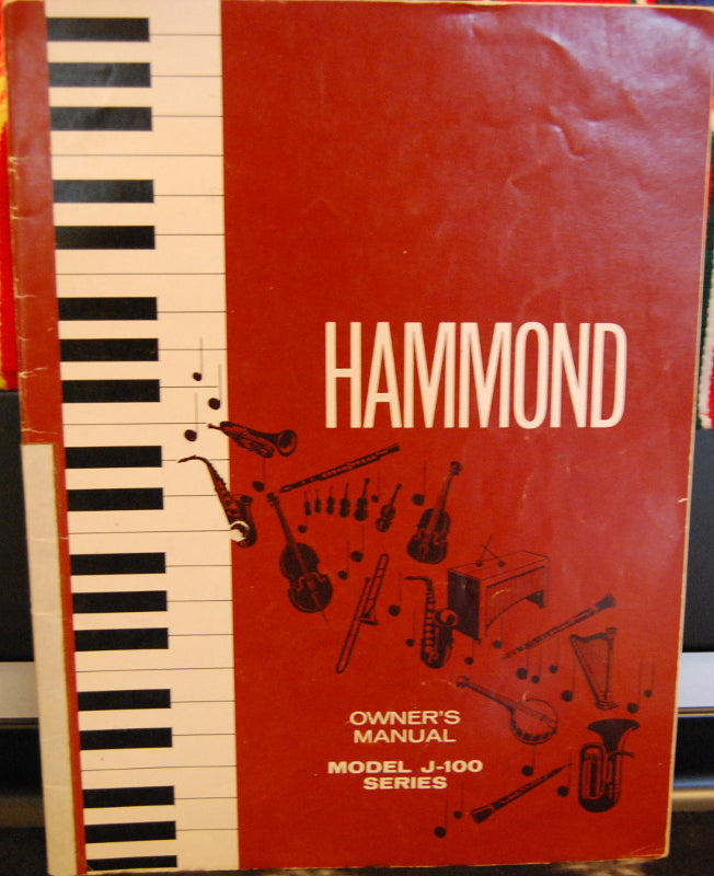 Original Hammond J-100 Owner`s Manual