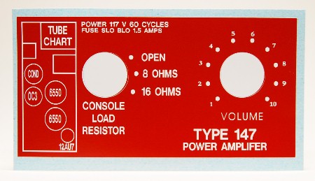 Leslie 147 Volume Label
