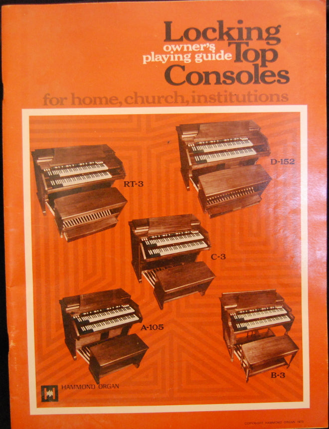 Original Hammond B-3, C-3, RT-3, A-105, D-152 Owner`s Manual