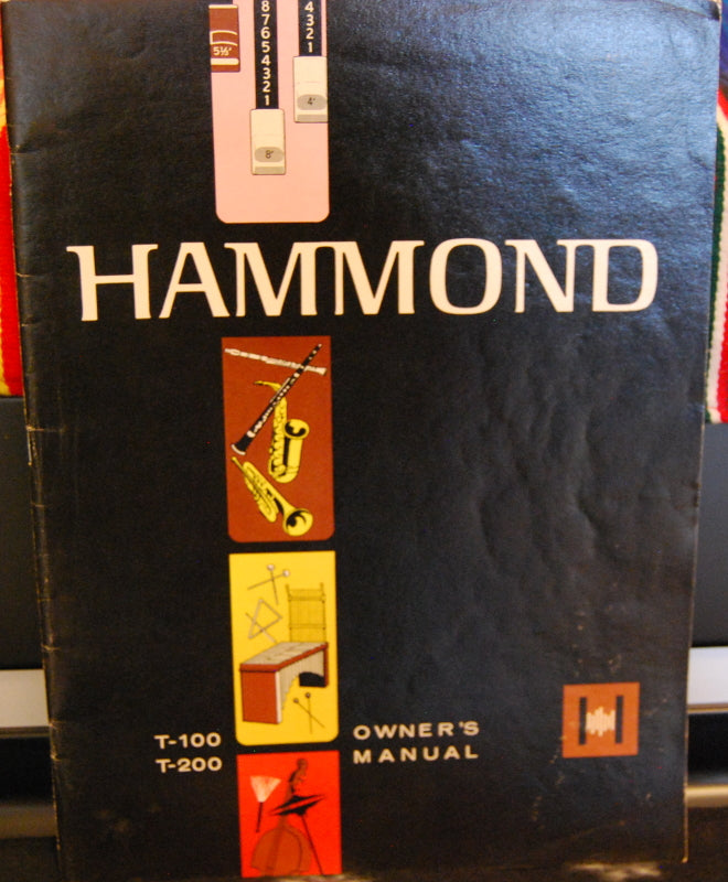 Original Hammond T-100 - T200 Owner`s Manual