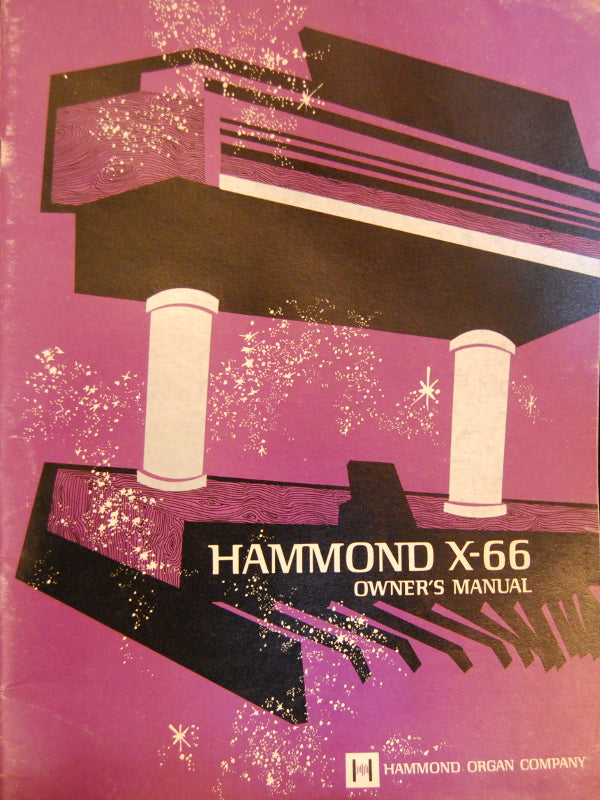 Original Hammond X-66 Owner`s Manual